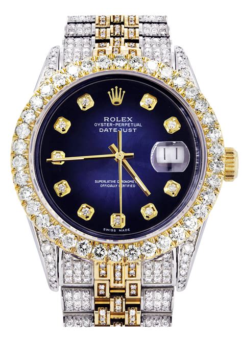 two tone rolex iced out|rolex iced out diamond.